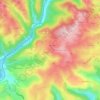 Mapa topográfico Billoux, altitud, relieve