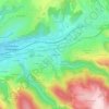 Mapa topográfico La Pauzière, altitud, relieve