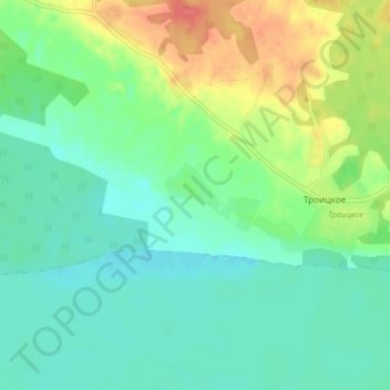 Mapa topográfico Тарасьево, altitud, relieve