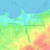 Mapa topográfico Lestremeur, altitud, relieve