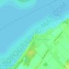 Mapa topográfico Pointe aux Sables, altitud, relieve