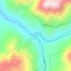 Mapa topográfico Las Horquetas, altitud, relieve