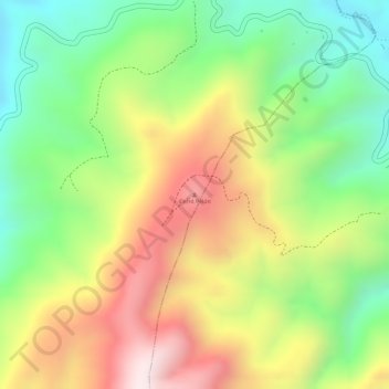 Mapa topográfico Cerro Pelón, altitud, relieve