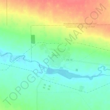 Mapa topográfico Ясный, altitud, relieve