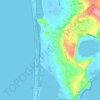 Mapa topográfico Cuma, altitud, relieve