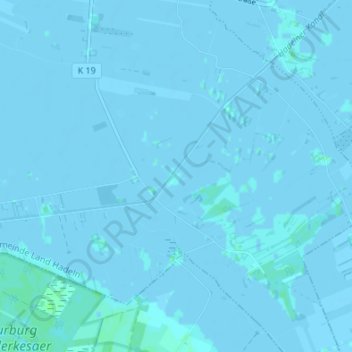 Mapa topográfico Süderende, altitud, relieve