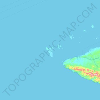 Mapa topográfico Kamet, altitud, relieve
