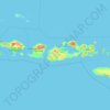 Mapa topográfico West Nusa Tenggara, altitud, relieve