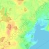 Mapa topográfico Kius, altitud, relieve