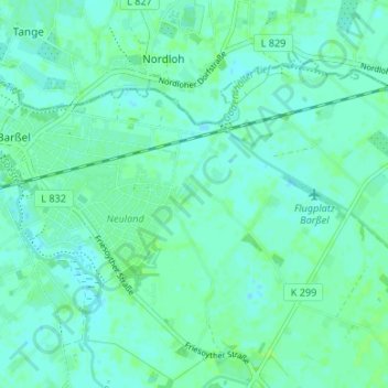 Mapa topográfico Neulohe, altitud, relieve