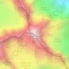 Mapa topográfico Mont Dolent / Monte Dolent, altitud, relieve