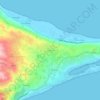 Mapa topográfico Sperone, altitud, relieve