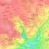 Mapa topográfico Kerozan, altitud, relieve
