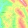 Mapa topográfico Oxapampa, altitud, relieve