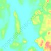 Mapa topográfico Fork Lake, altitud, relieve