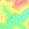 Mapa topográfico Gatos, altitud, relieve