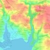 Mapa topográfico Les Hauts de Guern, altitud, relieve