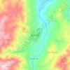 Mapa topográfico Planadas, altitud, relieve