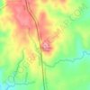 Mapa topográfico Cerro Blanco, altitud, relieve