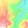 Mapa topográfico Nanegalito, altitud, relieve
