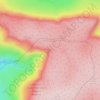 Mapa topográfico Kinder Downfall, altitud, relieve