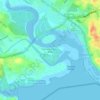 Mapa topográfico Kampung Bakar Batu, altitud, relieve