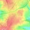 Mapa topográfico Tyersal, altitud, relieve