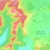 Mapa topográfico Le Morthomme, altitud, relieve