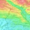 Mapa topográfico Swinton, altitud, relieve