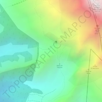 Mapa topográfico Eje Neovolcánico, altitud, relieve