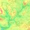 Mapa topográfico La Roselais, altitud, relieve