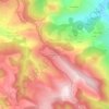 Mapa topográfico Roquecezière, altitud, relieve