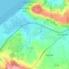 Mapa topográfico Les Capelles, altitud, relieve