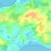 Mapa topográfico Kergal, altitud, relieve