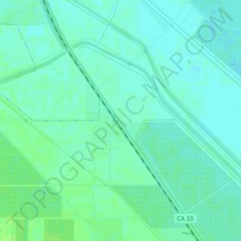 Mapa topográfico Benito, altitud, relieve