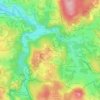 Mapa topográfico Romières, altitud, relieve