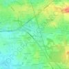 Mapa topográfico Le Val Blanc, altitud, relieve