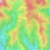 Mapa topográfico Tuvio, altitud, relieve