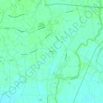 Mapa topográfico Paluan, altitud, relieve