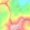 Mapa topográfico Саяны, altitud, relieve