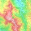 Mapa topográfico Arcozelo, altitud, relieve