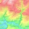 Mapa topográfico Les Quesnets, altitud, relieve