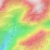 Mapa topográfico Tafoni en panal de la cara este de la 5ª Buitrera, en la Pedriza de Manzanares, altitud, relieve