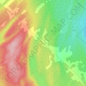Mapa topográfico Saint-Guy, altitud, relieve