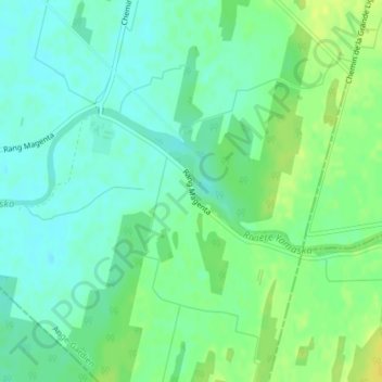 Mapa topográfico Magenta, altitud, relieve
