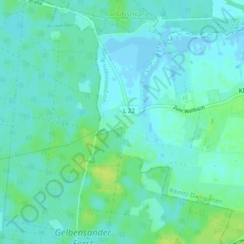 Mapa topográfico Neu-Hirschburg, altitud, relieve