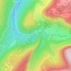 Mapa topográfico Cascade du Moulin, altitud, relieve