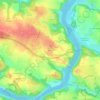 Mapa topográfico Penhap, altitud, relieve
