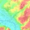 Mapa topográfico Le Gué, altitud, relieve
