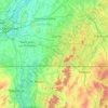 Mapa topográfico Brome-Missisquoi, altitud, relieve